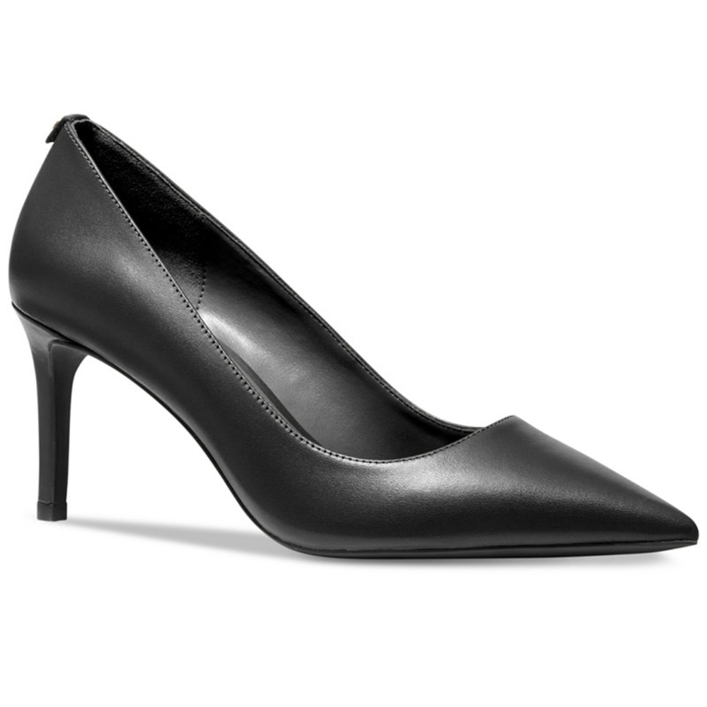 Michael Kors Alina Flex Pump Heels Black Leather 9.5M